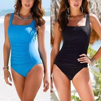 Женский сексуальный цельный купальник, бразильский купальник-бикини, купальный костюм M чёрный