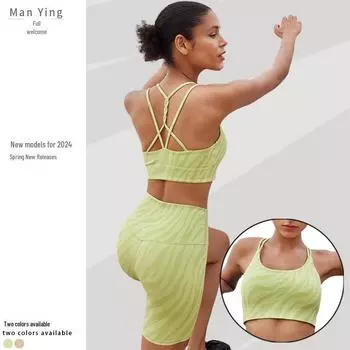 Женский сексуальный дышащий жилет для йоги: Европейский и американский фитнес-топ для бега Extra Large