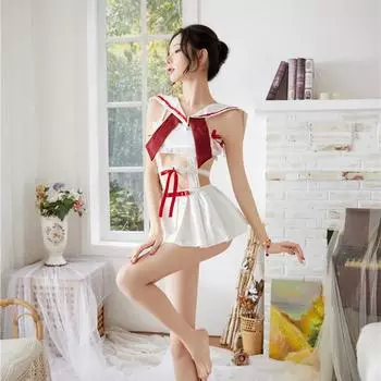 Женский сексуальный комплект нижнего белья с ягодицами, плиссированная юбка в перспективе, энергичная девушка, студентка, ролевая игра, наряд XXS