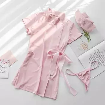 Женский сексуальный костюм леди медсестра девушка униформа комплект горничной экзотическая одежда ролевая игра сексуальное нижнее белье косплей униформа костюмы на Хэллоуин One Size