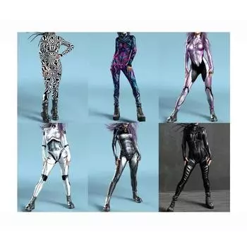 Женский сексуальный крутой костюм Зентаи, механический бронежилет, комбинезон, боди для косплея, костюм робота, рождественский новогодний вечерний костюм для шоу Kids S