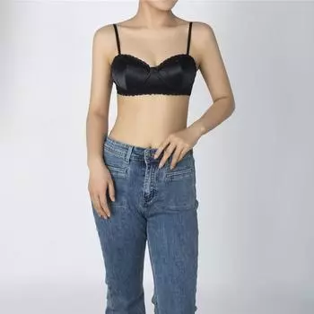 Женский сексуальный кружевной бюстгальтер, беспроводной регулируемый бюстгальтер, женское нижнее белье с эффектом пуш-ап S