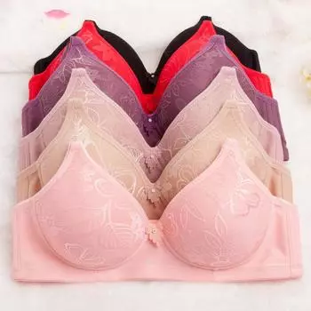 Женский сексуальный кружевной бюстгальтер без следов, однотонный без стального кольца, комфортное нижнее белье для кормящих мам 95B