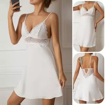 Женский сексуальный кружевной бюстгальтер на бретельках, трусики, сетчатый кружевной кулон с бабочкой, разделенный сексуальный костюм из четырех предметов L белый