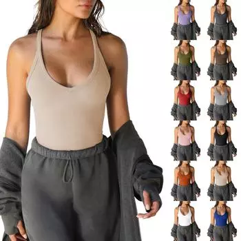 Женский сексуальный обтягивающий топ без бретелек L