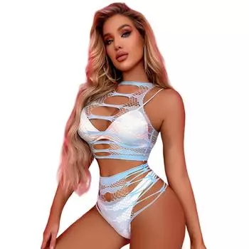 Женский сексуальный полосатый бюстгальтер и стринги в сеточку из 2 предметов, прозрачный комплект нижнего белья в сеточку больших размеров, сетчатое сексуальное нижнее белье, нижнее белье, сексуальные костюмы One Size