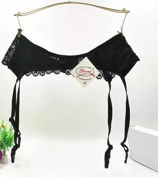 Женский сексуальный пояс для чулок большого размера с кружевным поясом для чулок, прозрачное нижнее белье, регулируемый двубортный пояс, чулки M белый