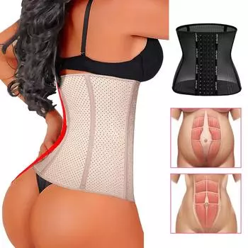 Женский сексуальный пояс для живота, спортивный послеродовой пластиковый пояс для уменьшения живота XL чёрный