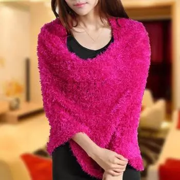 Женский шарф, яркий цвет, толстый плюшевый шарф, для путешествий на открытом воздухе, пляжа, многофункциональный шейный платок, универсальный декоративный аксессуар бежевый