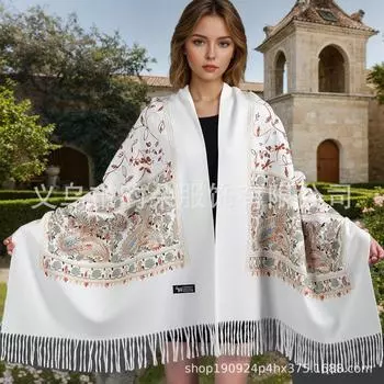 Женский шарф-шаль из искусственного кашемира One Size