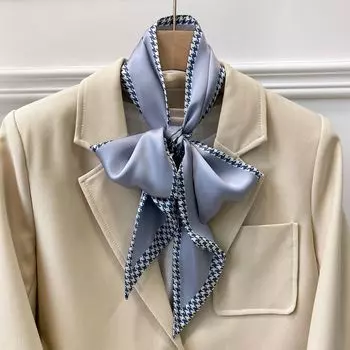Женский шейный платок, модные узкие повязки для волос, женские аксессуары, платок, женский шейный платок, повязка на голову, галстук-бабочка, лента