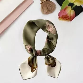 Женский шелковый квадратный шарф для мамы в подарок, элегантный для активного отдыха