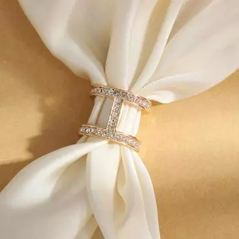 Женский шелковый шарф с буквой «Пряжка» со стразами, броши для женщин, металлическая брошь-булавка, квадратный шарф, подол, аксессуары для одежды золотистый