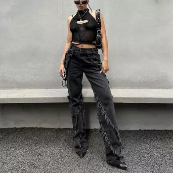 Женский шерстяной повседневный топ с открытой спиной на весну/лето S чёрный