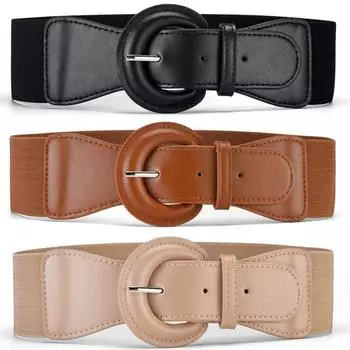 Женский широкий эластичный пояс на талии, винтажный эластичный пояс для женских платьев 75CM