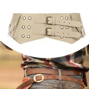 Женский широкий пояс из искусственной кожи в стиле вестерн, аксессуары для одежды для ковбойши Skin Color