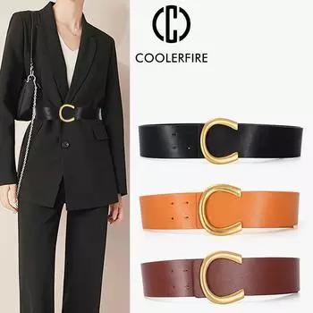 Женский широкий пояс, модный пояс для женщин, роскошный дизайнерский бренд, пояс на талии, большие размеры, пояс на талии YF1020 69CM-84CM белый