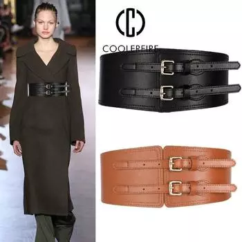Женский широкий пояс, модный повседневный пальто, костюм, юбка, пояс Cinturon Mujer, женский пояс для девочек, ремень YF1031 81cm чёрный