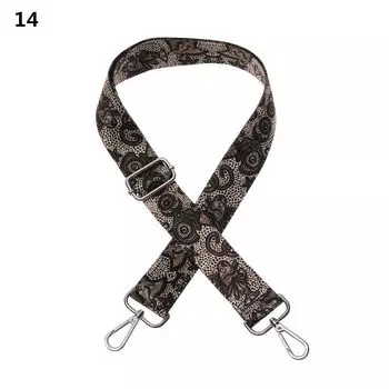 Женский широкий регулируемый ремень для сумки на плечо, нейлоновый цветной ремень для сумки 14