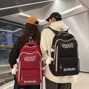 Женский школьный портфель с буквенным принтом, мужской школьный рюкзак большой вместимости для учащихся младших классов, рюкзак для 3-6 классов