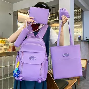 Женский школьный рюкзак большой емкости, милый студенческий рюкзак, студенческий рюкзак для кампуса зелёный