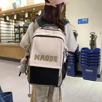 Женский школьный рюкзак большой емкости, цветной рюкзак для старшеклассников, дорожный рюкзак хаки