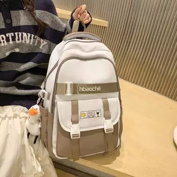 Женский школьный рюкзак для младших школьников, рюкзак большой емкости чёрный