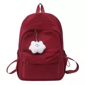 Женский школьный рюкзак для школьников младших и старших классов, легкий однотонный дорожный рюкзак Small синий