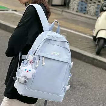 Женский школьный рюкзак для старшей школы, рюкзак для кампуса чёрный