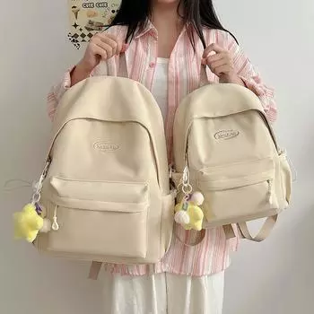 Женский школьный рюкзак для студентов, большой вместимости, дорожный рюкзак Small чёрный