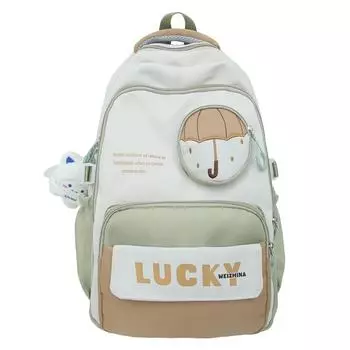 Женский школьный рюкзак для студентов, контрастный цвет, легкий дорожный рюкзак чёрный