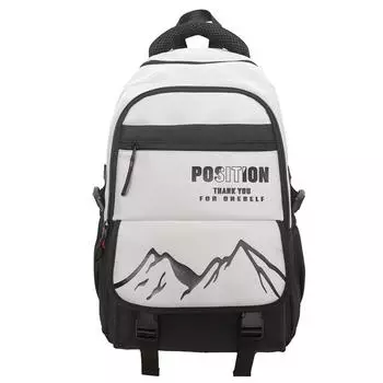 Женский школьный рюкзак, мужской рюкзак большой вместимости для учеников средней школы зелёный