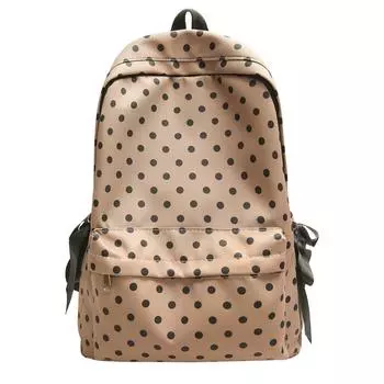 Женский школьный рюкзак с бантом, студенческий рюкзак, легкий школьный рюкзак хаки