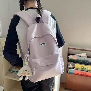 Женский школьный рюкзак, студенческий рюкзак, легкая наружная компьютерная сумка, кампусный рюкзак белый