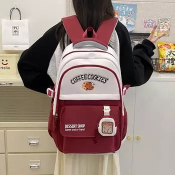 Женский школьный рюкзак Student Contrast Backpack чёрный