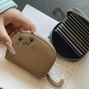 Женский симпатичный держатель карт с несколькими слотами и защитой от размагничивания 2025 года