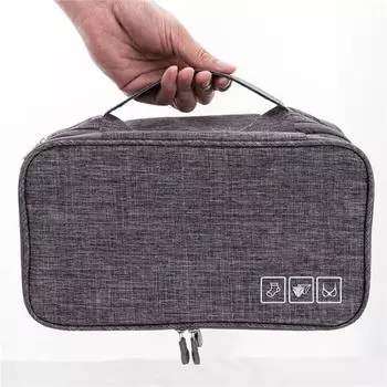 Женский складной органайзер-разделитель, коробка для бюстгальтера, дорожные принадлежности, складные чехлы, галстуки, носки, нижнее белье, одежда, сумка для хранения нижнего белья серый