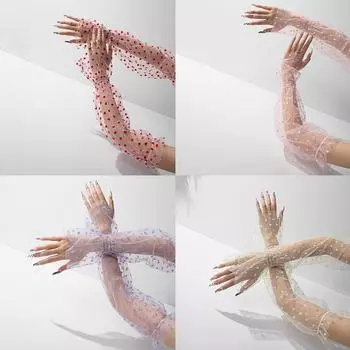 Женский солнцезащитный крем, кружевная длинная секция, защита от ультрафиолета, тонкая сетчатая крышка с рукавами