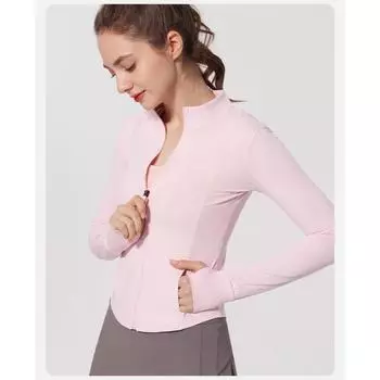 Женский солнцезащитный уличный тонкий повседневный топ S светло-розовый