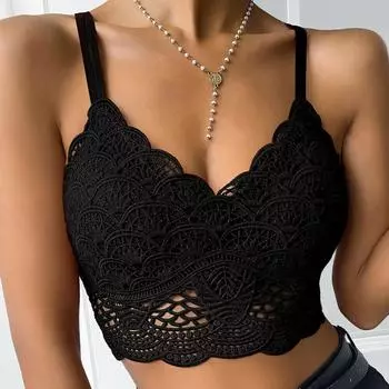 Женский сплошной цвет, черный кружевной бант, сексуальный бюстгальтер, эротическое белье, без стальных колец L чёрный