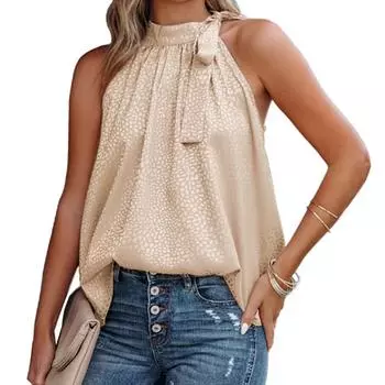 Женский сплошной цвет, свободный пуловер с v-образным вырезом, повседневный топ без рукавов, большие размеры XXL белый