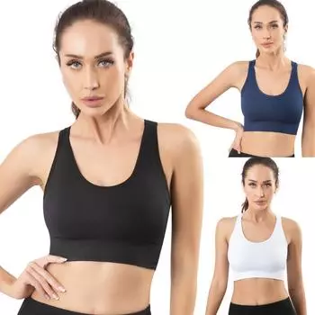 Женский спортивный бюстгальтер для тренировок, дышащий бюстгальтер без стальных колец L