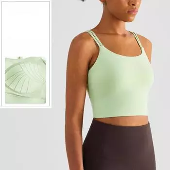 Женский спортивный бюстгальтер, майка, красивая спина, жилет для йоги S