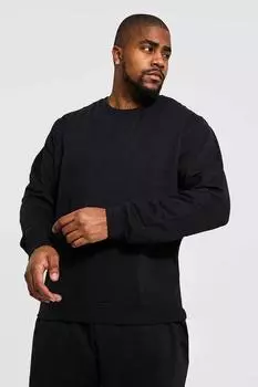 Женский стильный свитшот большого размера, толстовка оверсайз с 3 нитями