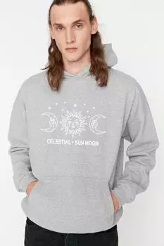 Женский стиль, толстовка большого размера, толстовка с капюшоном с принтом