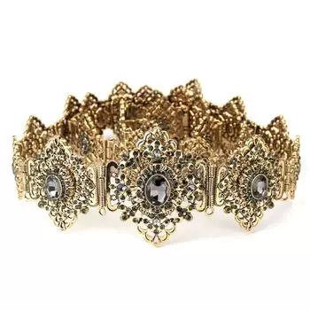 Женский свадебный пояс, украшения для тела, золотой цвет, металлическая цепочка на талию, регулируемая длина, свадебный подарок зелёный