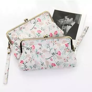 Женский сверхлегкий мини-зонт с плоской ручкой, пятикратный зонт с цветочным принтом, солнечный и дождливый зонт от дождя и дождя; Сумка для хранения с кружевным зонтиком