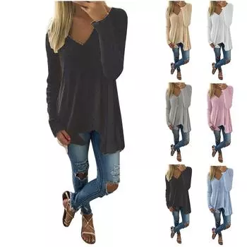 Женский свитер, джемпер, футболка большого размера, пуловер, блузка XXXL розовый