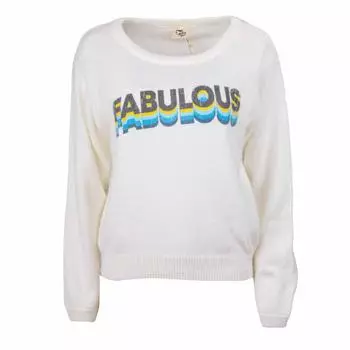 Женский свитер из ангоры с круглым вырезом FABULOUS ISLAND