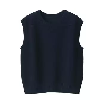 Женский свитер MUJI Strong Twist Mesh с французскими рукавами BA1OJA4S Navy S Женский Женский Женский тёмно-синий